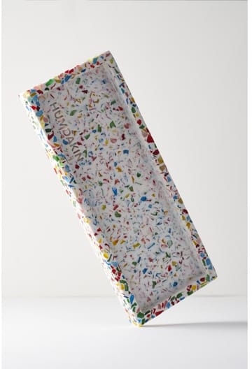 Humdakin Terrazzo tray 10x25 cm - Rainbow - Humdakin