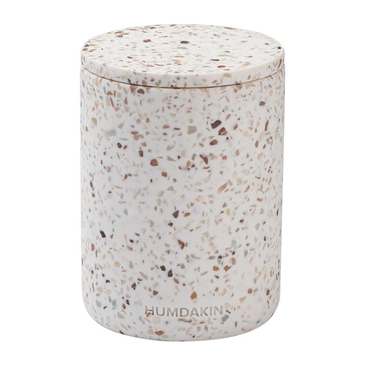 Humdakin Terrazzo vase with lid Ø10 cm, Red/Beige Humdakin