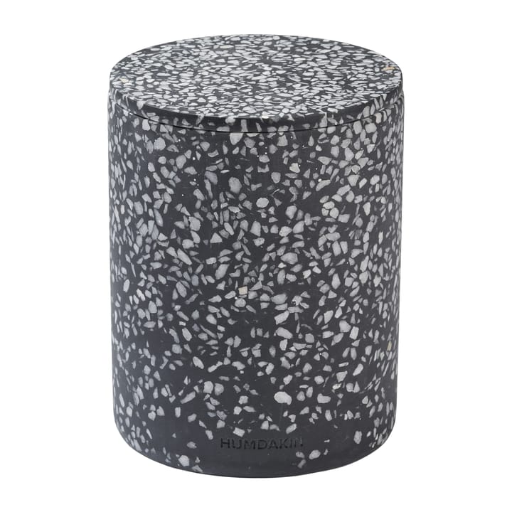 Humdakin Terrazzo vase with lid Ø13 cm, Black Humdakin