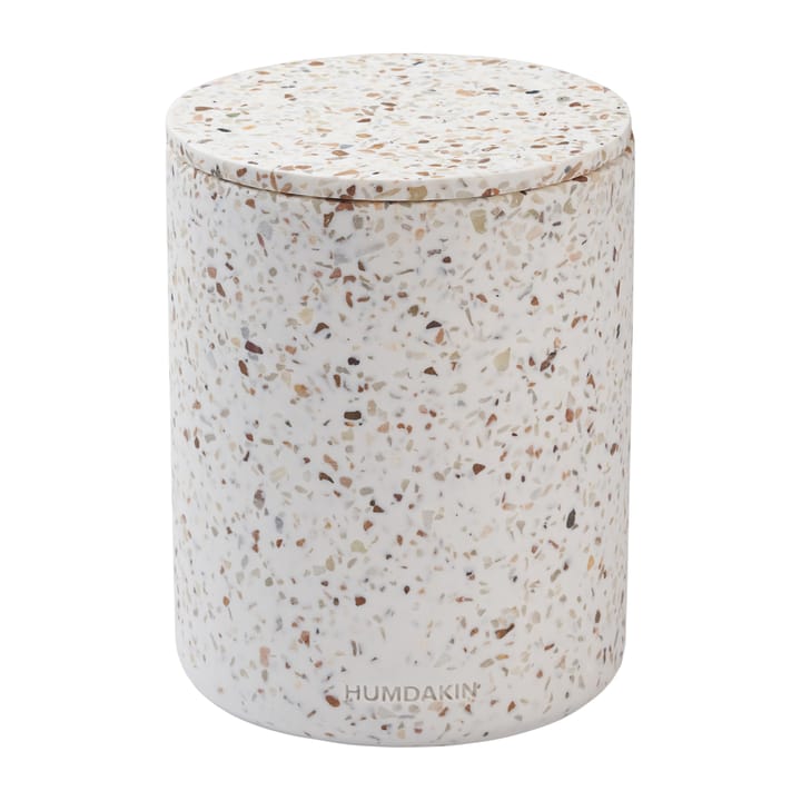 Humdakin Terrazzo vase with lid Ø13 cm - Red/Beige - Humdakin