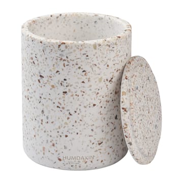 Humdakin Terrazzo vase with lid Ø13 cm - Red/Beige - Humdakin