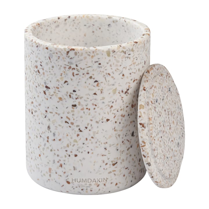 Humdakin Terrazzo vase with lid Ø13 cm, Red/Beige Humdakin