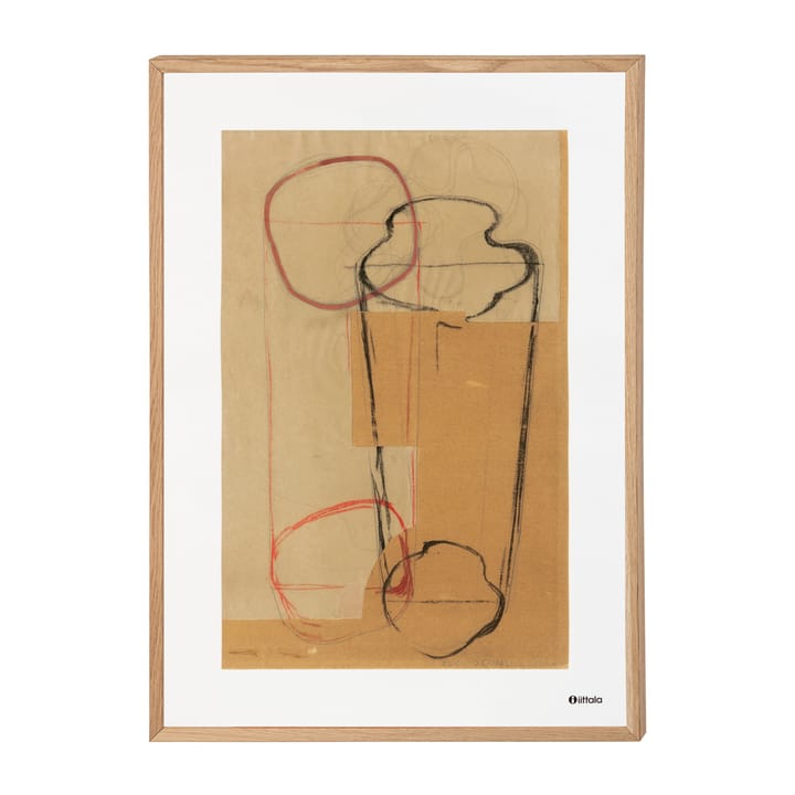 Aalto art Sketch brown poster, 50x70 cm Iittala