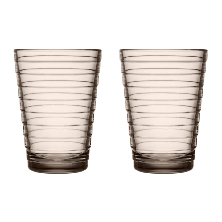 Aino Aalto drinks glass 33 cl 2-pack - linen - Iittala