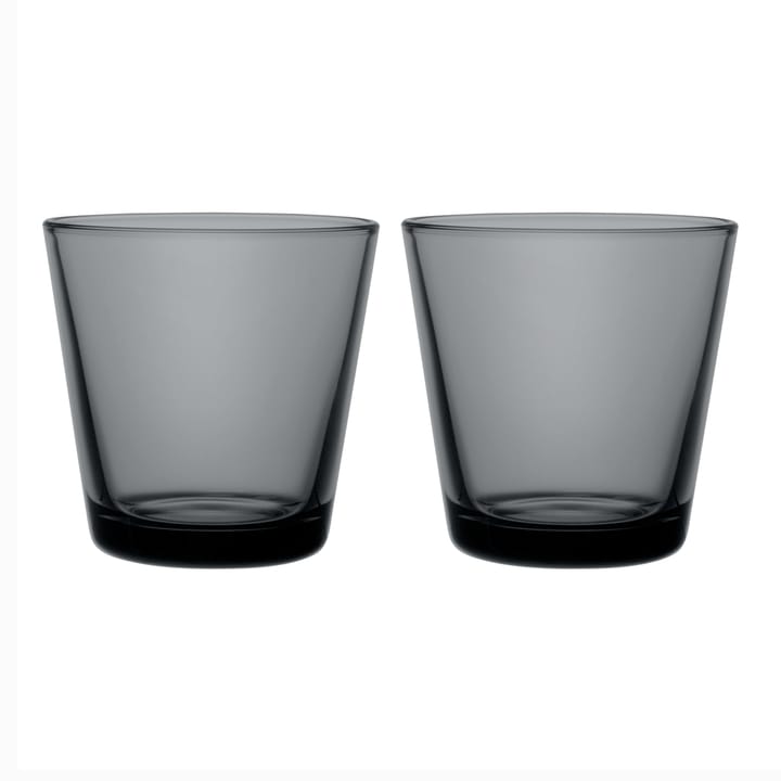 Kartio tumbler 21 cl 2-pack - dark grey - Iittala