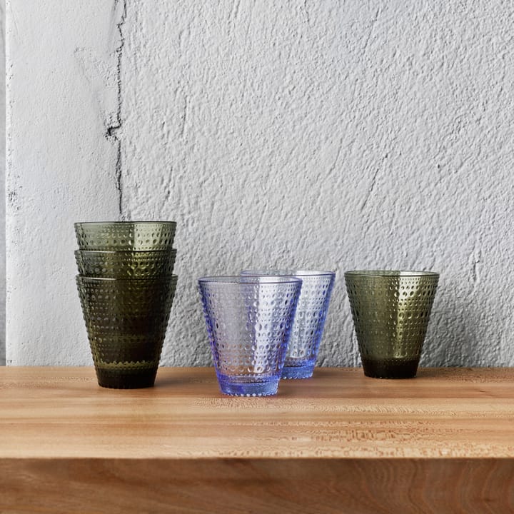 Kastehelmi glass 30 cl 2-pack, aqua Iittala