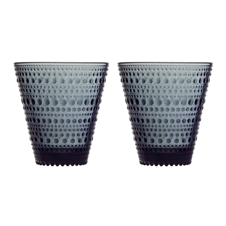 Kastehelmi glass 30 cl 2-pack - dark grey - Iittala