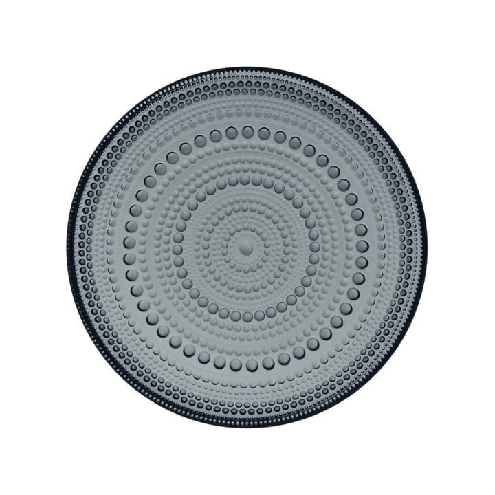 Kastehelmi small plate Ø17 cm, dark grey Iittala