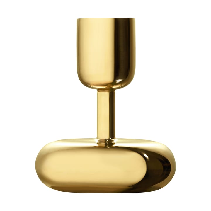 Nappula candleholder brass - small 107 mm - Iittala