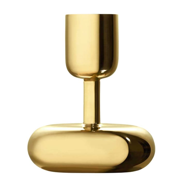 Nappula candleholder brass, small 107 mm Iittala