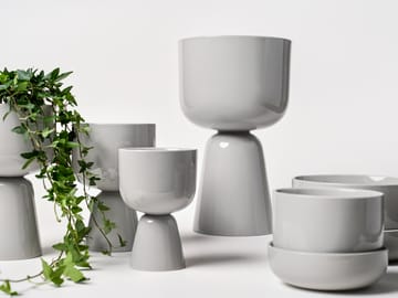 Nappula flower pot Ø12,5 cm h19 cm - Light Grey - Iittala