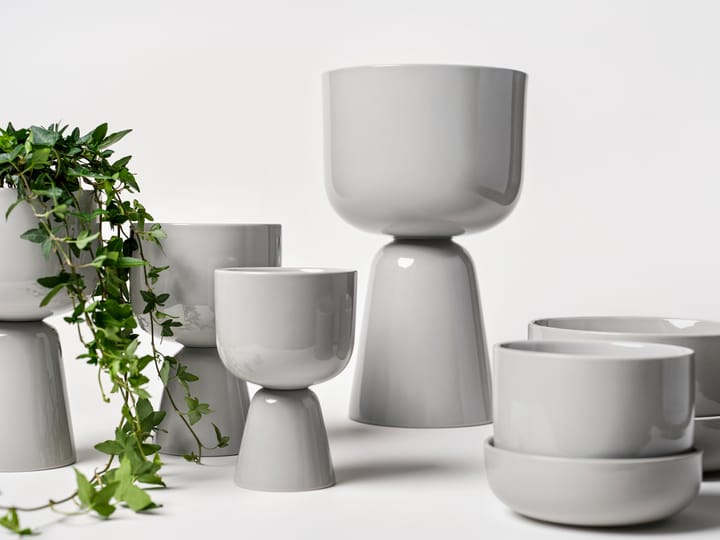 Nappula flower pot Ø12,5 cm h19 cm, Light Grey Iittala