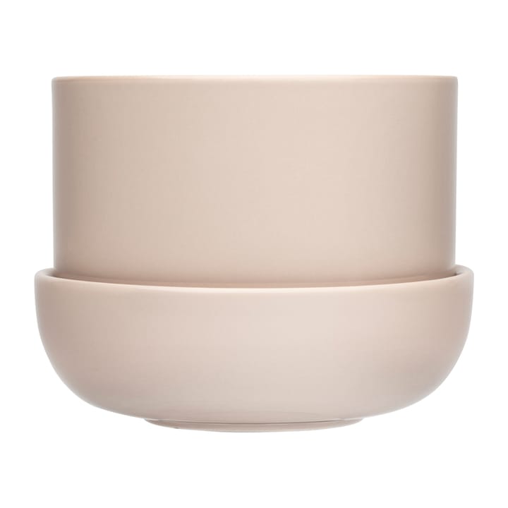 Nappula flower pot with saucer Ø17 cm h13 cm - Beige - Iittala