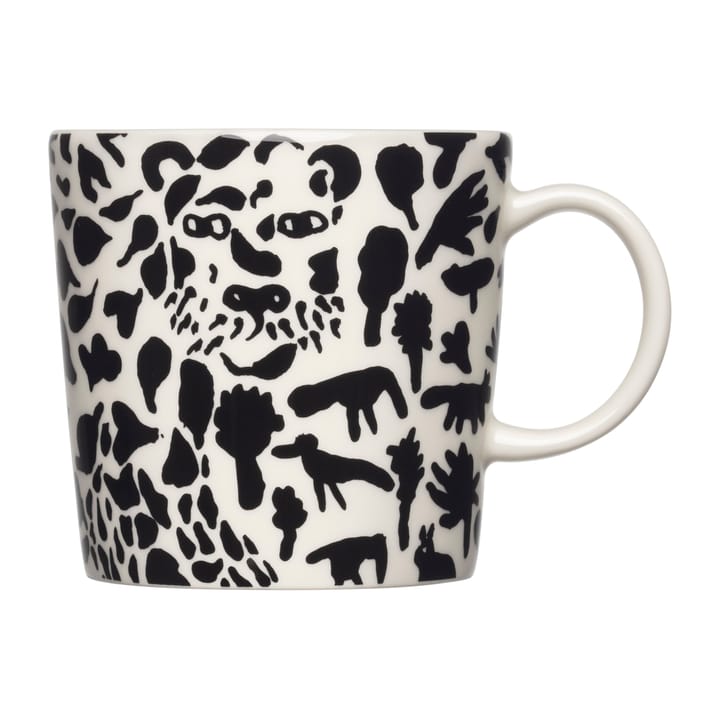 Oiva Toikka Cheetah mug 30 cl, Black-white Iittala