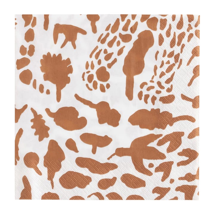 Oiva Toikka Cheetah napkin 20-pack, Brown-white Iittala