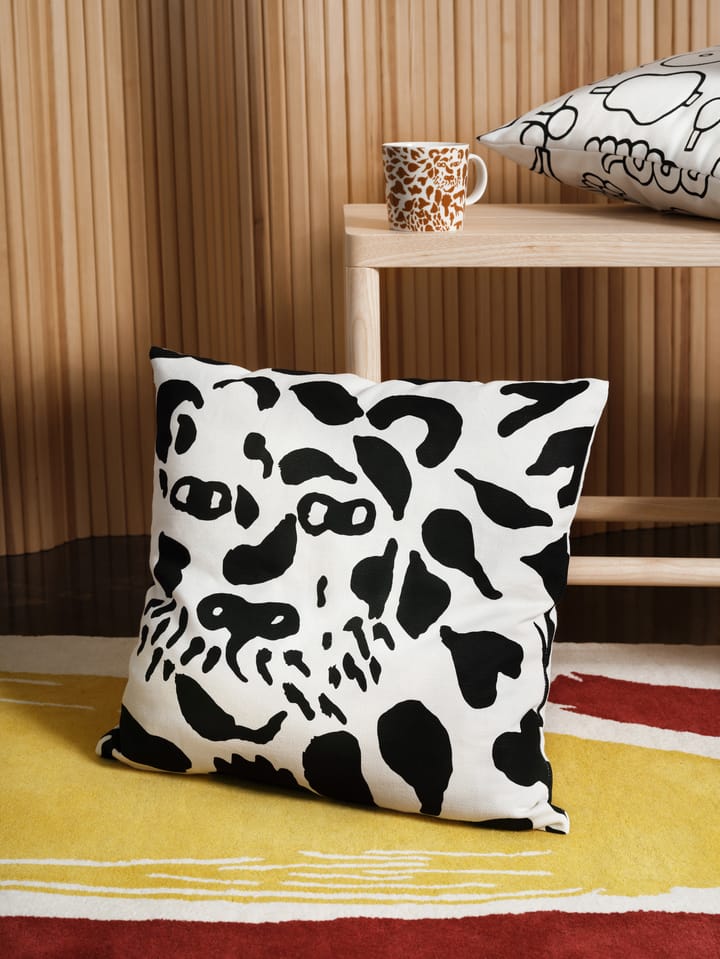 Oiva Toikka Cheetah pillowcase 47x47 cm, Black Iittala