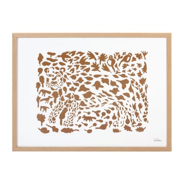 Oiva Toikka Cheetah poster brown - 50x70 cm - Iittala