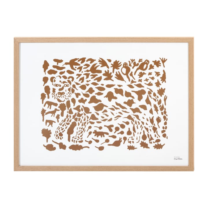 Oiva Toikka Cheetah poster brown, 50x70 cm Iittala