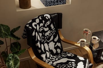 Oiva Toikka Cheetah wool throw 130x180 cm - Black-white - Iittala