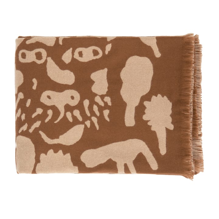 Oiva Toikka Cheetah wool throw 130x180 cm, Brown Iittala