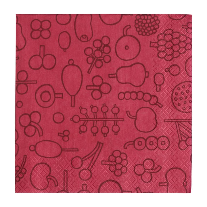 Oiva Toikka Frutta napkin 20-pack, Red Iittala