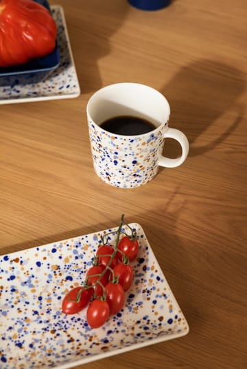 Oiva Toikka Helle A6 plate 10x15 cm - Blue-brown - Iittala