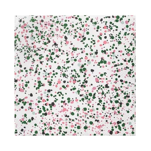 Oiva Toikka Helle napkin 20-pack, Pink-green Iittala