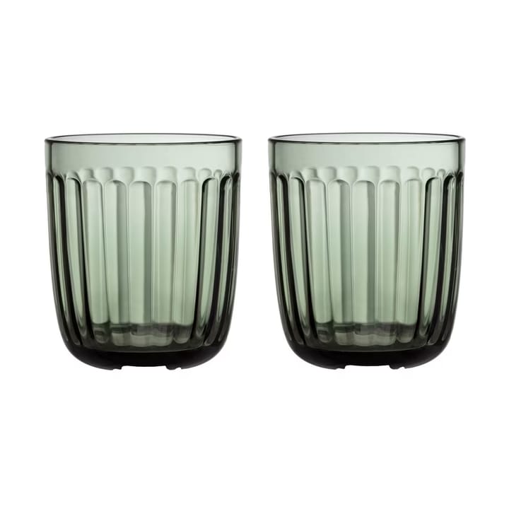 Raami drinks glass 26 cl 2-pack - Pine green - Iittala