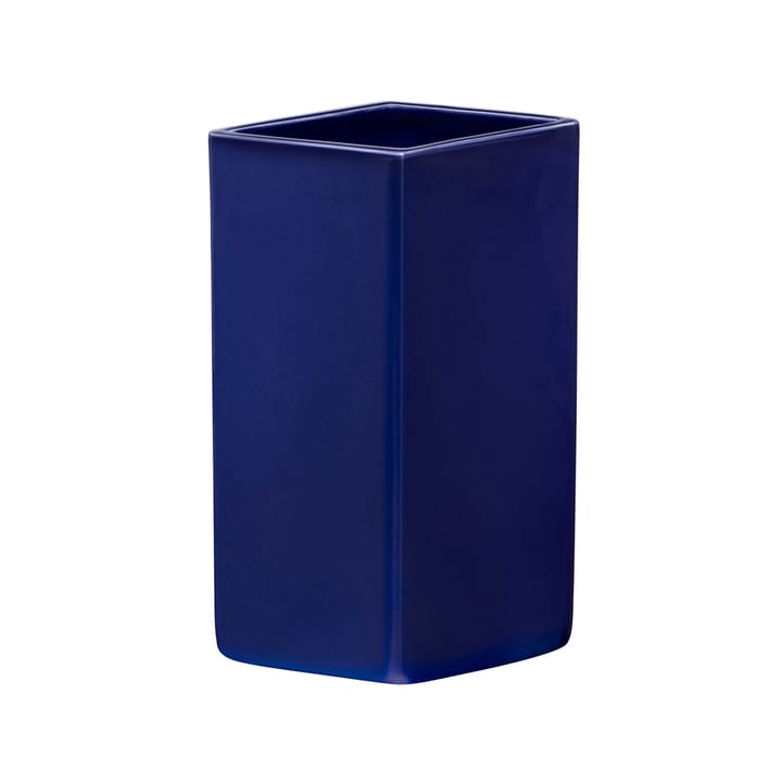 Ruutu ceramic vase 180 mm, dark blue Iittala