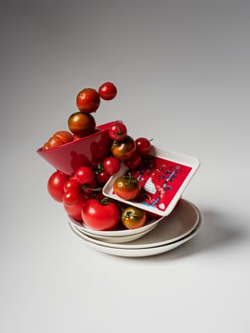 Taika plate 12x12 cm - Red - Iittala