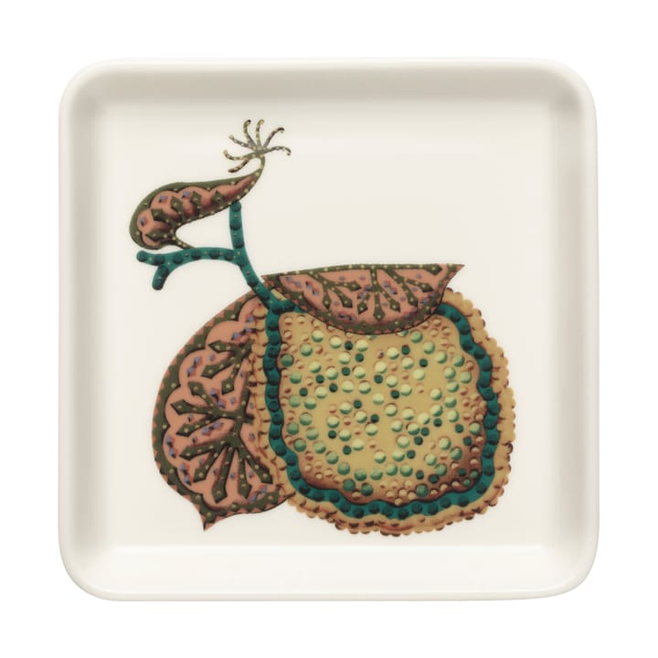 Taika Sato plate 12x12 cm - White-multi coloured - Iittala