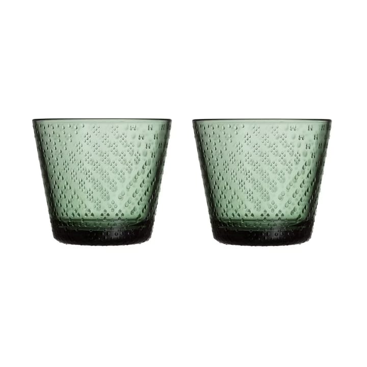 Tundra drinking glass 29 cl 2-pack - Pine green - Iittala