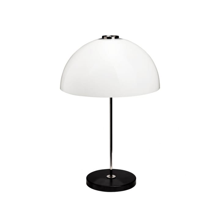 Kupoli table lamp, Black-metal details-white shade Innolux