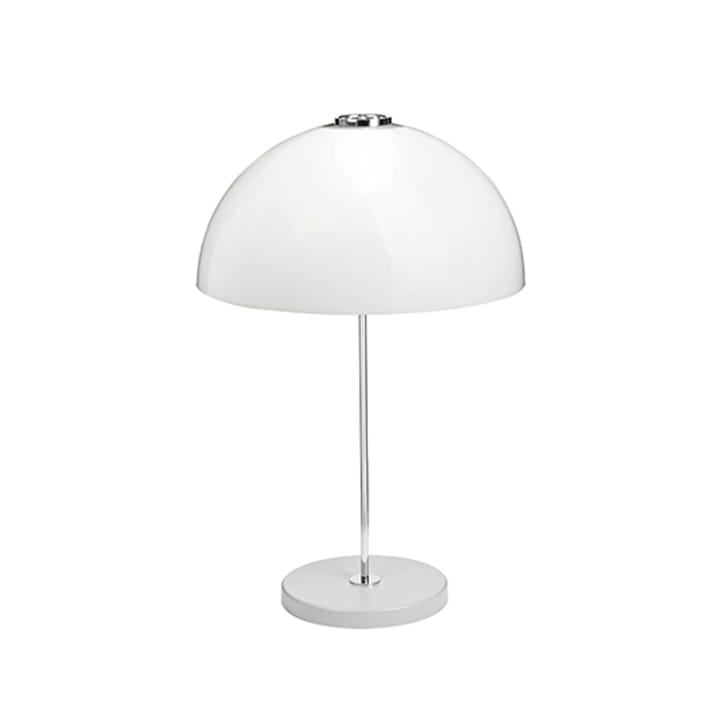 Kupoli table lamp, Grey, metal details, white shade Innolux