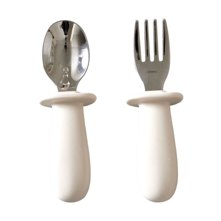 Baby cutlery set 2 pieces, Cream Jack o Juno