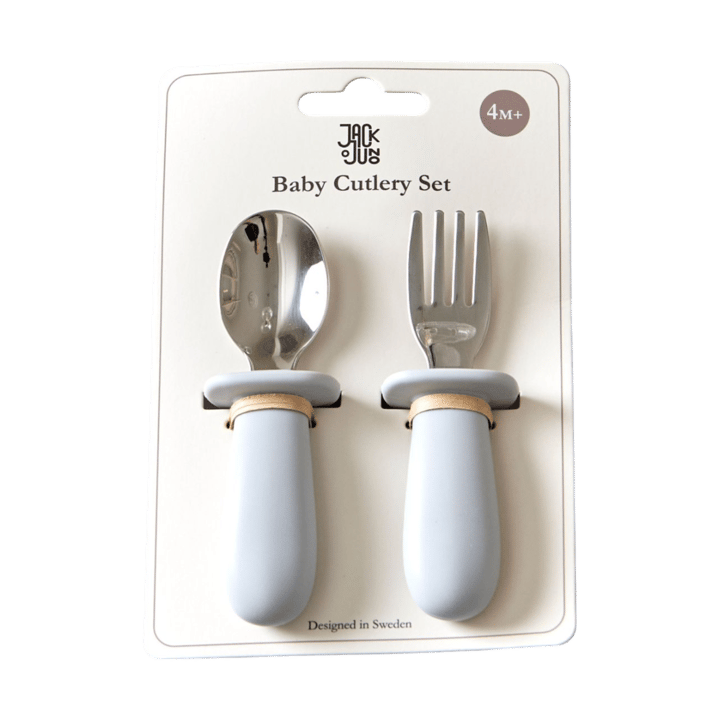 Baby cutlery set 2 pieces - Glacier grey - Jack o Juno