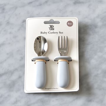 Baby cutlery set 2 pieces - Glacier grey - Jack o Juno