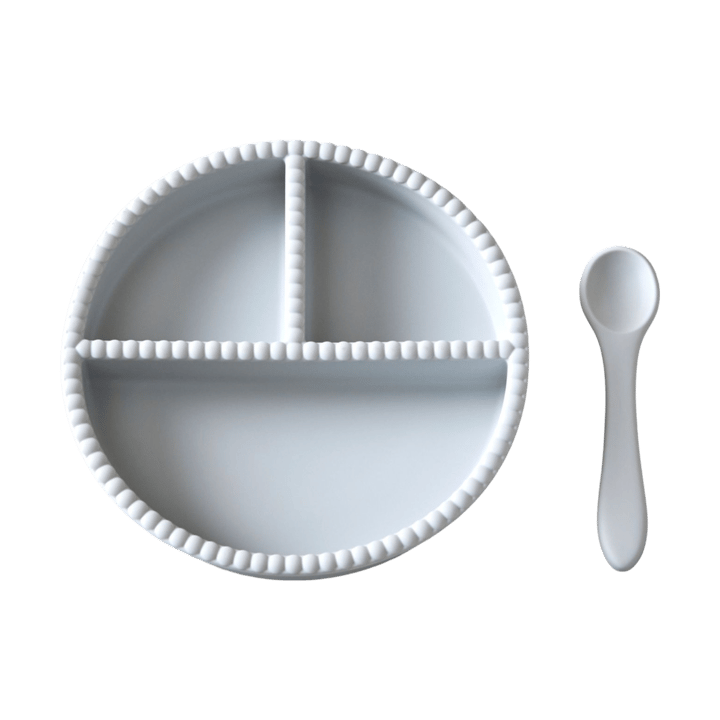 Little Bubble children's dinner set, 2 pieces - Glacier grey - Jack o Juno