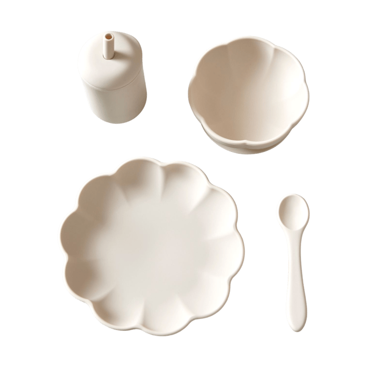 Little Poppy children's dinner set 4 pieces, Cream Jack o Juno