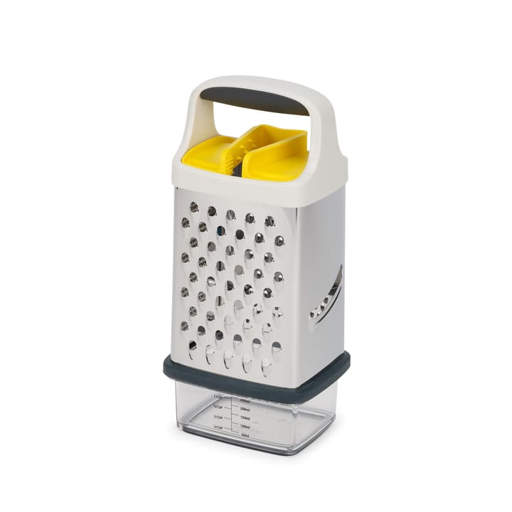 Multi grip grater with container 17 cm - Yellow - Joseph Joseph