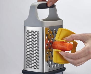 Multi grip grater with container 17 cm - Yellow - Joseph Joseph