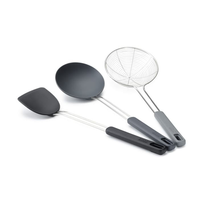 Nest Fusion Wok Set 3 Pieces - Black - Joseph Joseph