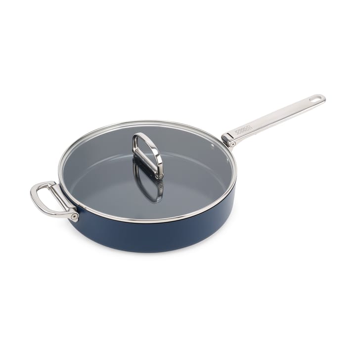 Space non-stick saucepan with lid Ø28 cm - Blue - Joseph Joseph