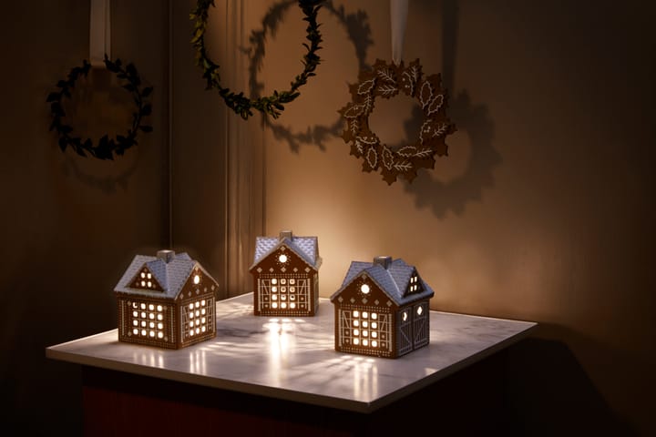 Gingerbread candle house, Christmas barn 11.5 cm Kähler