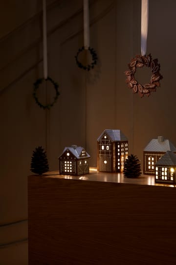 Gingerbread candle house - Christmas barn 11.5 cm - Kähler