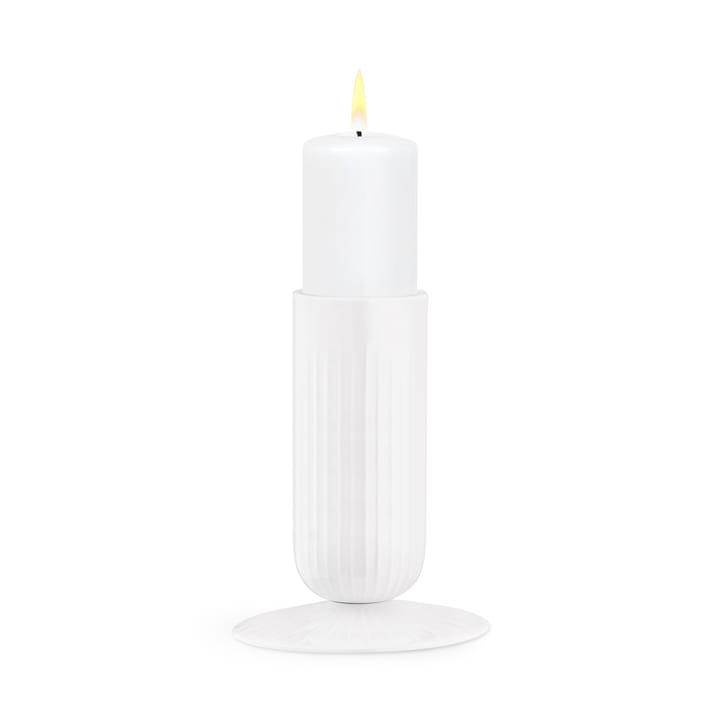 Hammershøi block candle sticks 14.5 cm, White Kähler