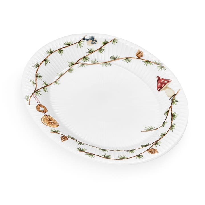 Hammershøi Christmas oval saucer, 22.5x28.5 cm Kähler