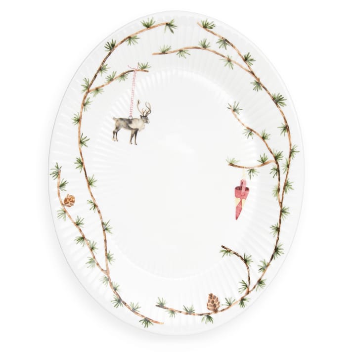 Hammershøi Christmas oval saucer, 27x34 cm Kähler