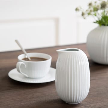 Hammershøi cup with saucer - white - Kähler