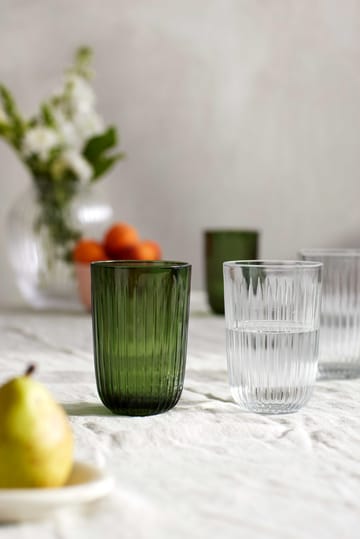 Hammershøi drinking glass 37 cl 4-pack - Green - Kähler